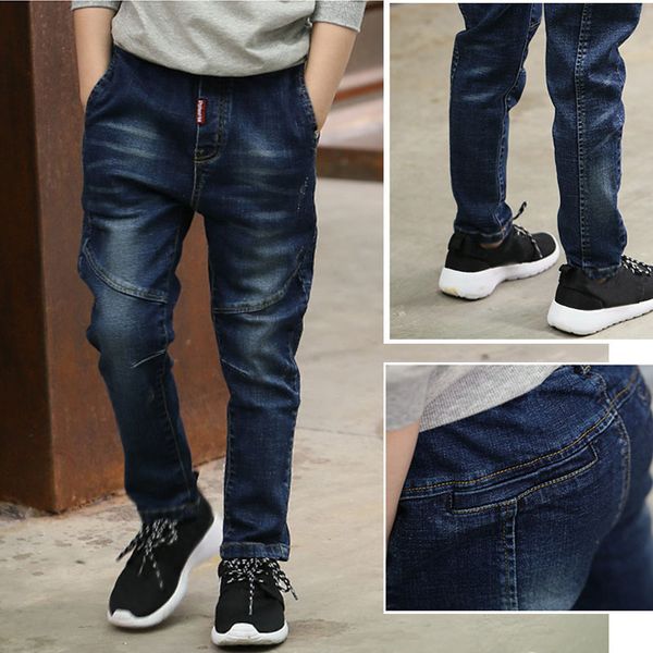 jeans diimuu 4-11 years boys clothes slim straight young pants kids baby children denim clothing trousers elastic waist bottoms 221203, Blue
jeans diimuu 4-11 years boys clothes slim straight young pants kids baby children denim clothing trousers elastic waist bottoms 221203, Blue