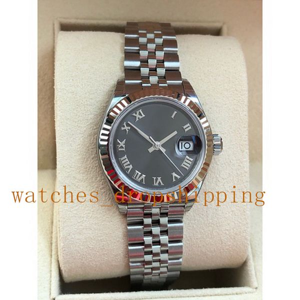 real p lady watch v5 31mm black roman face fine steel bracelet jubilee business automatic mechanical clock stainless steel wristwatches orig, Slivery;brown
real p lady watch v5 31mm black roman face fine steel bracelet jubilee business automatic mechanical clock stainless steel wristwatches orig, Slivery;brown