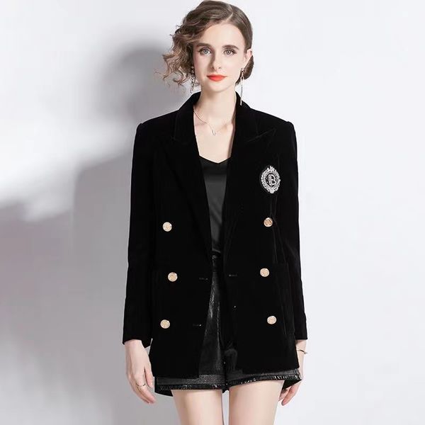 women's designer blazers clothing with letters spring new released e989, White;black
women's designer blazers clothing with letters spring new released e989, White;black