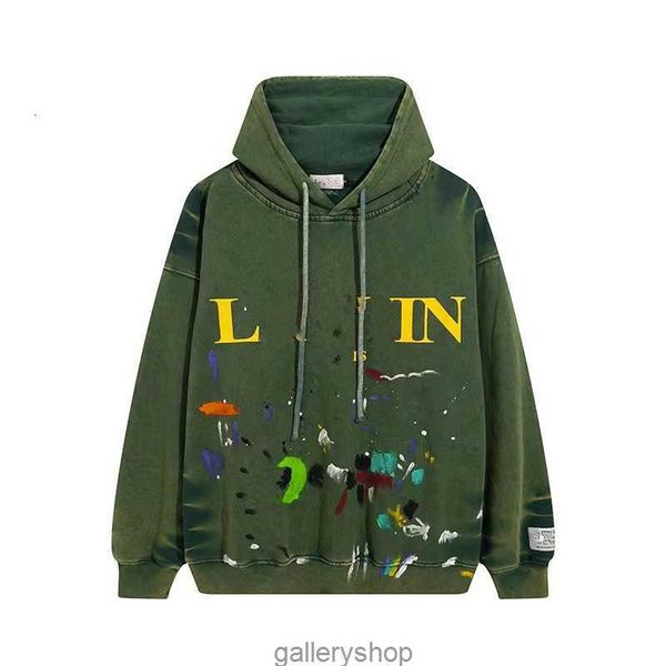 men's hoodies sweatshirts xiaozhongchao brand galleryes depts letter printing hand painted speckle high street washed old loose hoodie, Black
men's hoodies sweatshirts xiaozhongchao brand galleryes depts letter printing hand painted speckle high street washed old loose hoodie, Black