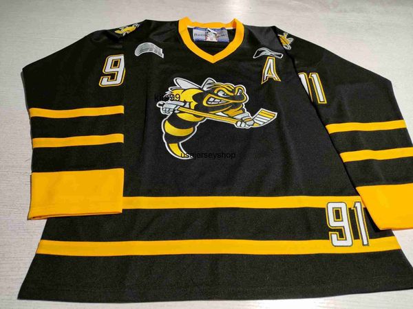 custom chl vintage sarnia sting #91 steven stamkos hockey jersey customize any number and name stitched ohl jerseys s-5xl, Black
custom chl vintage sarnia sting #91 steven stamkos hockey jersey customize any number and name stitched ohl jerseys s-5xl, Black