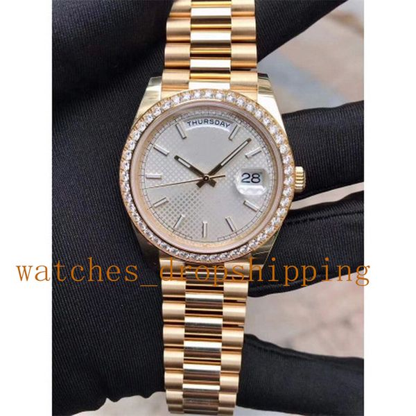 super mens watch v5 40mm daydate 18k gold fully automatic mechanical with asia stable movement sapphire crystal mirror fine steel strap busi, Slivery;brown
super mens watch v5 40mm daydate 18k gold fully automatic mechanical with asia stable movement sapphire crystal mirror fine steel strap busi, Slivery;brown