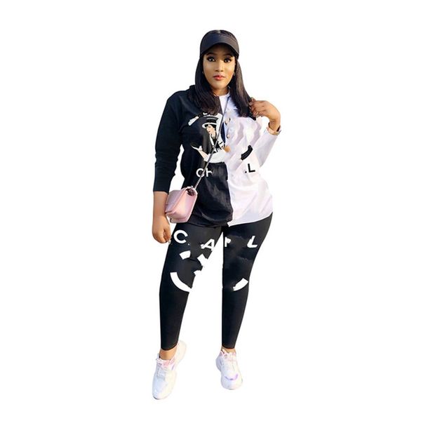 designer brand jogging suit women tracksuits print 2 piece set black white panelled sweatshirt pants lady outfits long sleeve sweatsuits spo, Gray
designer brand jogging suit women tracksuits print 2 piece set black white panelled sweatshirt pants lady outfits long sleeve sweatsuits spo, Gray
