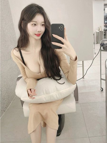 party dresses womengaga korea low cut feminine chest tight body slit long sleeve maxi dress female fashion autumn d8wt 221203, White;black
party dresses womengaga korea low cut feminine chest tight body slit long sleeve maxi dress female fashion autumn d8wt 221203, White;black