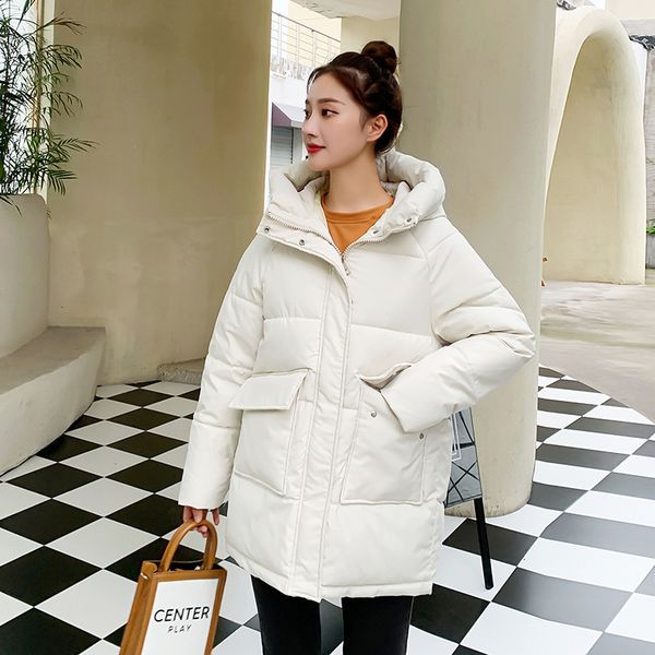 women's down parkas autumn winter thicken warm medium long a women casual sweety solid color big pocket loose hooded coat jackets outwe, Black
women's down parkas autumn winter thicken warm medium long a women casual sweety solid color big pocket loose hooded coat jackets outwe, Black