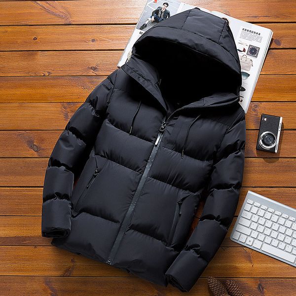 men's down parkas men's winter thickened short down cotton coat korean version slim cotton coat trend casual coat 221205, Black
men's down parkas men's winter thickened short down cotton coat korean version slim cotton coat trend casual coat 221205, Black