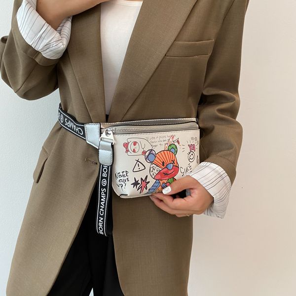 waist bags cute cartoon doodle bear women shoulder crossbody lady banana chest casual funny female handbag and purse 221205
waist bags cute cartoon doodle bear women shoulder crossbody lady banana chest casual funny female handbag and purse 221205