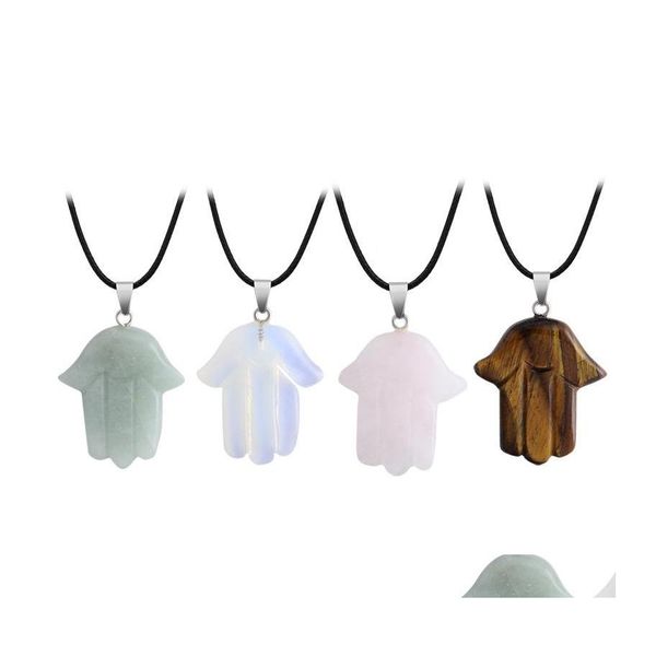 pendant necklaces cute healing crystal opal tiger eye necklace hand shape natural stone pendant necklaces collier gift wholesale dro dhlut, Silver
pendant necklaces cute healing crystal opal tiger eye necklace hand shape natural stone pendant necklaces collier gift wholesale dro dhlut, Silver