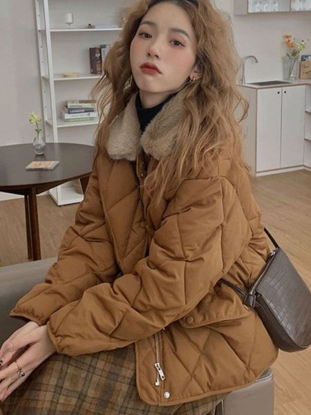 women's down parkas autumn winter midlength diamond fur collar thick thermal cotton clothing coats clothes women jackets 221205, Black
women's down parkas autumn winter midlength diamond fur collar thick thermal cotton clothing coats clothes women jackets 221205, Black
