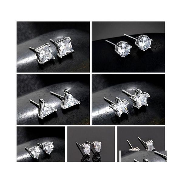 stud fashion love triangle star water drops round square zircon monolithic earrings 7 styles sier earring one week jwerly gift for w dhruu, Golden;silver
stud fashion love triangle star water drops round square zircon monolithic earrings 7 styles sier earring one week jwerly gift for w dhruu, Golden;silver