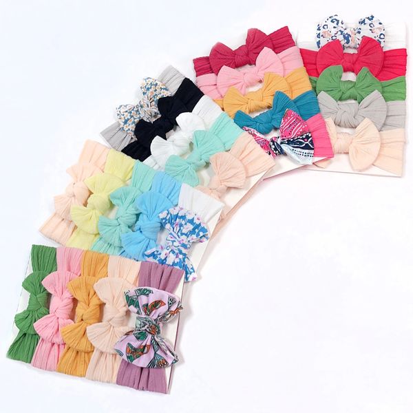 5pcs/set newborn nylon bowknot headband baby girls floral printed elastic soft turban cute little princess bow hair accessories, Silver
5pcs/set newborn nylon bowknot headband baby girls floral printed elastic soft turban cute little princess bow hair accessories, Silver