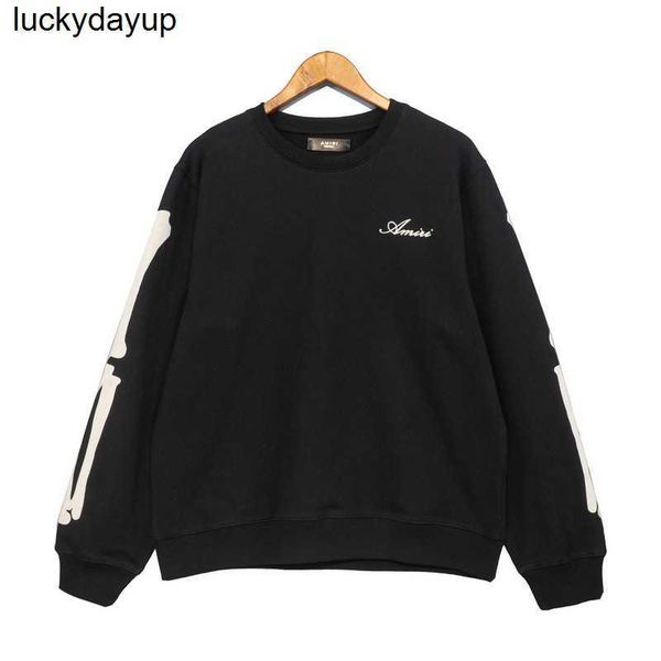 men's hoodies designer sweatshirts amirs sleeve flocking cracked bone printed sweater crew streetwear hoodie, Black
men's hoodies designer sweatshirts amirs sleeve flocking cracked bone printed sweater crew streetwear hoodie, Black