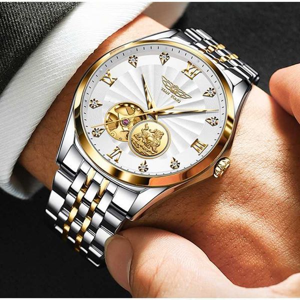 watch wrist swiss 24k men's mechanical luminous business waterproof tourbillon hollow, Slivery;brown
watch wrist swiss 24k men's mechanical luminous business waterproof tourbillon hollow, Slivery;brown
