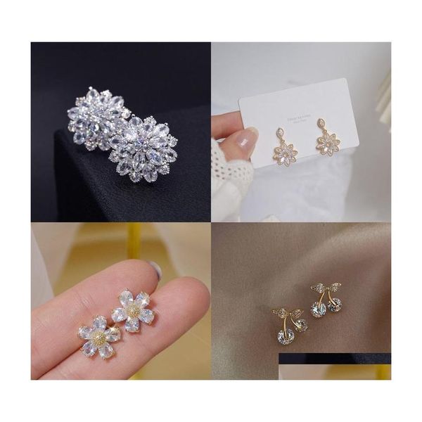 stud korea sweet cute flower crystal stud earring temperament geometric shiny zircon earrings for women girl pendientes 77 d3 drop d dhvsu, Golden;silver
stud korea sweet cute flower crystal stud earring temperament geometric shiny zircon earrings for women girl pendientes 77 d3 drop d dhvsu, Golden;silver