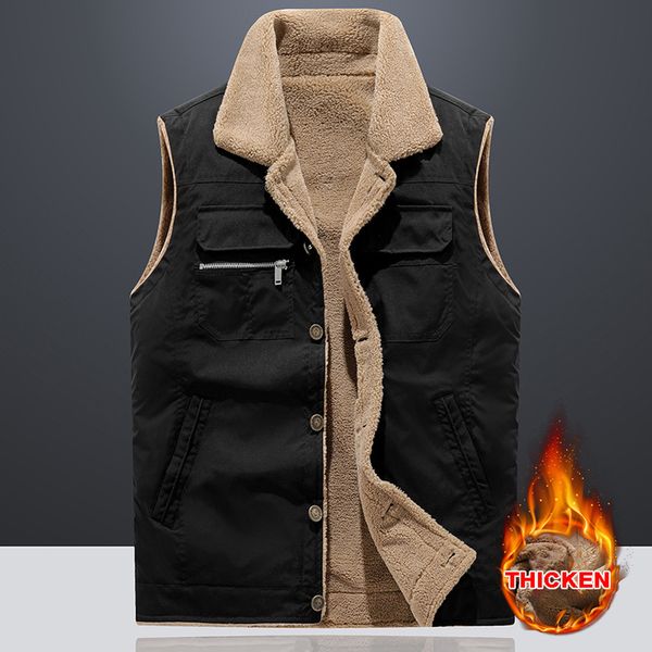 men s vests sherpa vest jacket turn down collar fur lined warm autumn winter coats casual streetwear sleeveless jackets 221205, Black;white
men s vests sherpa vest jacket turn down collar fur lined warm autumn winter coats casual streetwear sleeveless jackets 221205, Black;white