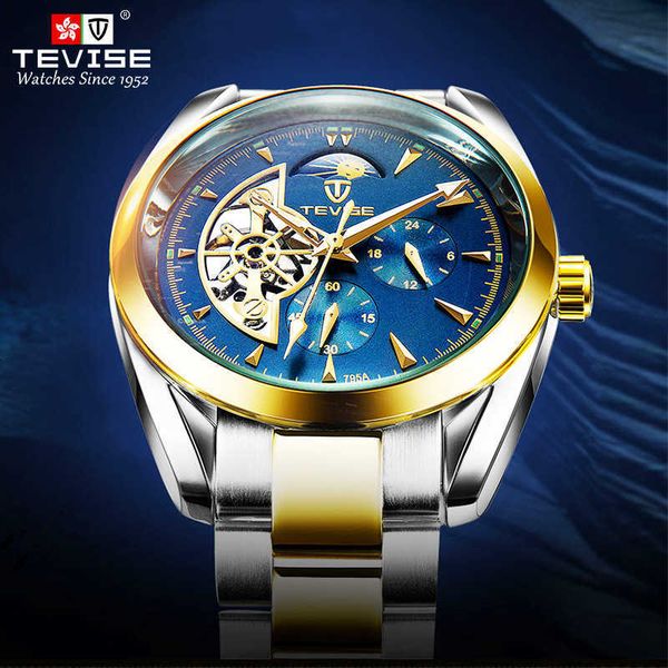 watch wrist swiss tevise tevis fashion fully automatic mechanical fine steel strip waterproof, Slivery;brown
watch wrist swiss tevise tevis fashion fully automatic mechanical fine steel strip waterproof, Slivery;brown