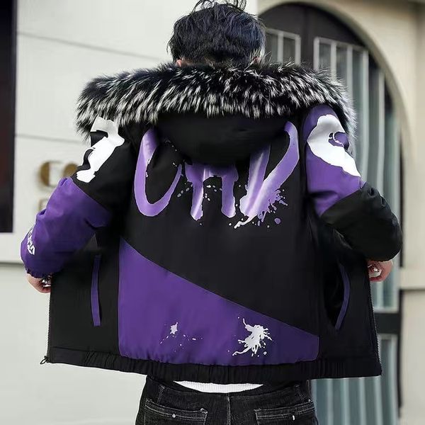 men s down parkas fashion winter jacket men big cool fur collar casual parka outwear thicken warm hooded coat 221205, Black
men s down parkas fashion winter jacket men big cool fur collar casual parka outwear thicken warm hooded coat 221205, Black