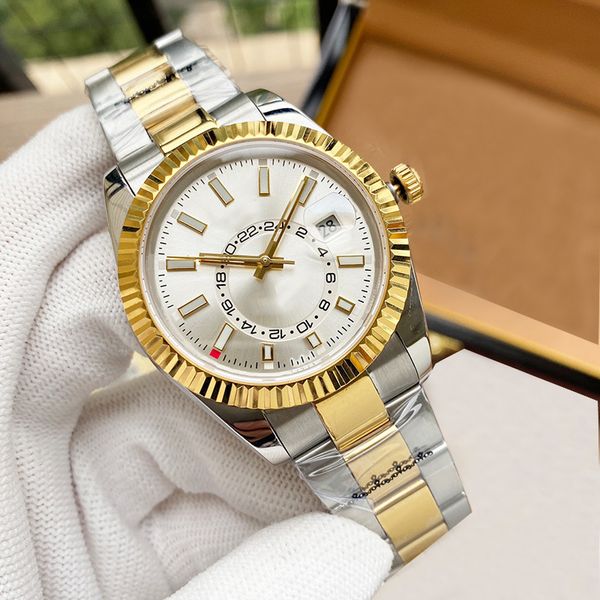 watch automatic mechanical 40mm wristwatch stainless steel designer wristband montre de luxe bracelet, Slivery;brown
watch automatic mechanical 40mm wristwatch stainless steel designer wristband montre de luxe bracelet, Slivery;brown