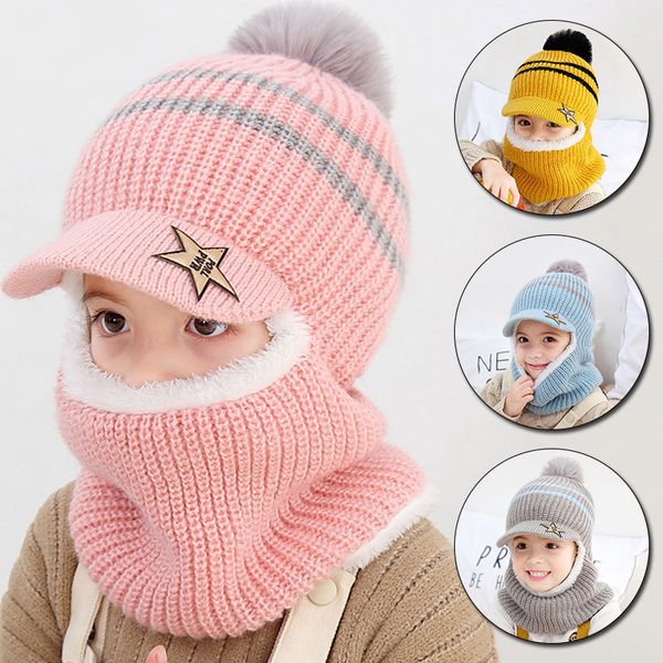 beanie/skull caps winter kids plus fleece beanie hats thick warm knitted balaclava cap for child outdoor girls boys face cover hairball bib, Blue;gray
beanie/skull caps winter kids plus fleece beanie hats thick warm knitted balaclava cap for child outdoor girls boys face cover hairball bib, Blue;gray