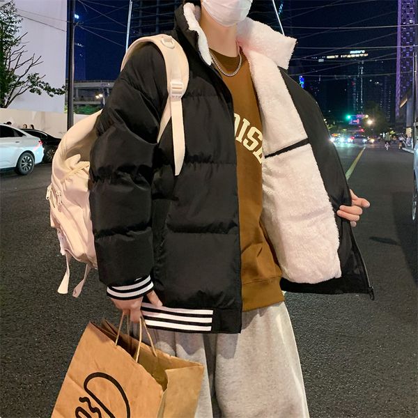 men's down parkas winter harajuku fashion oversize winter thicken cotton jacket travel bubble coat warm plus size puffer jacket for mal, Black
men's down parkas winter harajuku fashion oversize winter thicken cotton jacket travel bubble coat warm plus size puffer jacket for mal, Black