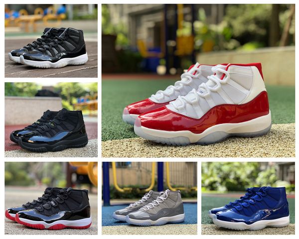jumpman 11 cherry basketball shoes real carbon fiber 11s x cool grey navy blue 72- cap and gown gamma blue bred sports sneakers with box, Black
jumpman 11 cherry basketball shoes real carbon fiber 11s x cool grey navy blue 72- cap and gown gamma blue bred sports sneakers with box, Black