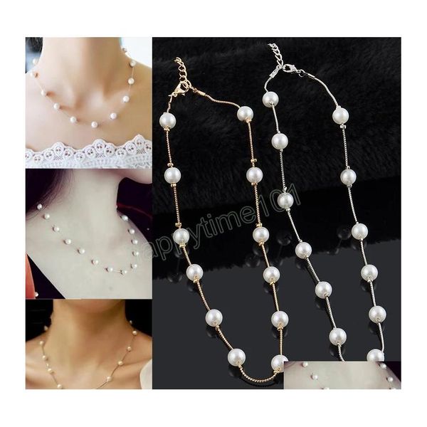 chokers beads neck chain simated pearl choker necklace gold color goth chocker jewelry on the pendant collar for women drop delivery dhf0x, Golden;silver
chokers beads neck chain simated pearl choker necklace gold color goth chocker jewelry on the pendant collar for women drop delivery dhf0x, Golden;silver
