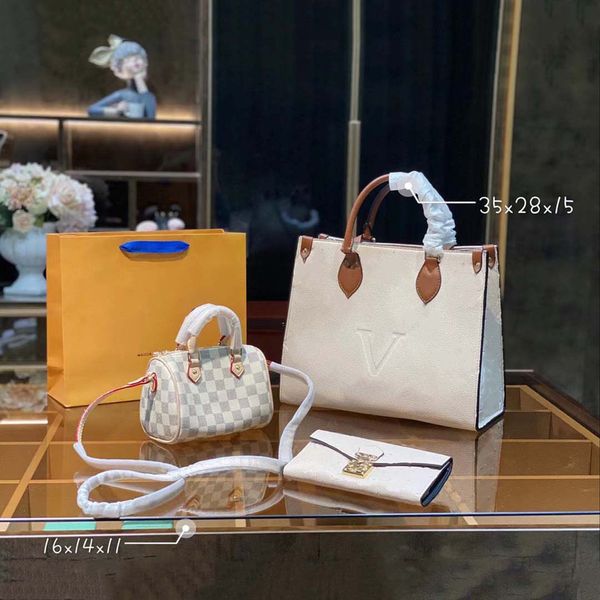designer three-piece bag totes luxury brand purse single zipper wallets women handbags tote real leather bags lady plaid purses duffle lugga
designer three-piece bag totes luxury brand purse single zipper wallets women handbags tote real leather bags lady plaid purses duffle lugga