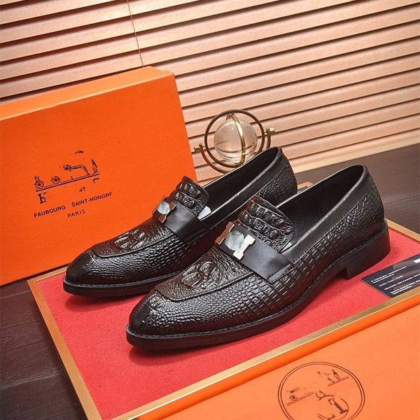 38model autumn mens shoes leather men designer dress shoes luxury men's business oxfords classic gentleman shoe 2023, Black
38model autumn mens shoes leather men designer dress shoes luxury men's business oxfords classic gentleman shoe 2023, Black