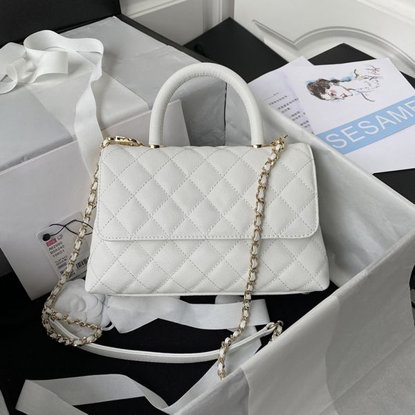 10a mirror quality 24cm grained calfskin flap bag with handle a92990 luxury designer cross body bags chain shoulder handbag with box c012
10a mirror quality 24cm grained calfskin flap bag with handle a92990 luxury designer cross body bags chain shoulder handbag with box c012