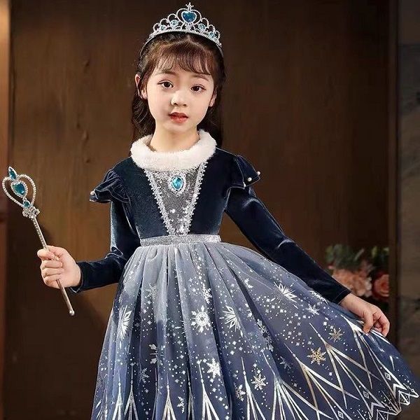 girls' dress 2022 autumn new children's princess aisha ice and snow romance long sleeve festival performance dress, Red;yellow
girls' dress 2022 autumn new children's princess aisha ice and snow romance long sleeve festival performance dress, Red;yellow