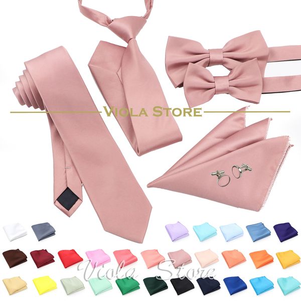 neck ties 6 pcs color green pink blue polyester solid 6cm tie set men kids wedding bowtie hankie party gift cravat shirt accessory 221205, Blue;purple
neck ties 6 pcs color green pink blue polyester solid 6cm tie set men kids wedding bowtie hankie party gift cravat shirt accessory 221205, Blue;purple