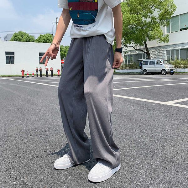 men's pants 2022 summer ice silk straight plus size 5xl-m streetwear thin casual men loose breathable wide leg t221205, Black
men's pants 2022 summer ice silk straight plus size 5xl-m streetwear thin casual men loose breathable wide leg t221205, Black