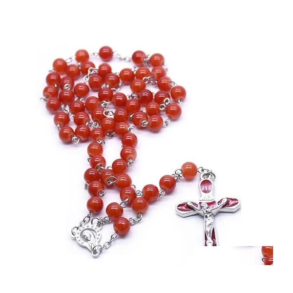 pendant necklaces red rosary necklace long enamel cross pendant catholic pray jewelry drop delivery necklaces pendants dhwzw, Silver
pendant necklaces red rosary necklace long enamel cross pendant catholic pray jewelry drop delivery necklaces pendants dhwzw, Silver