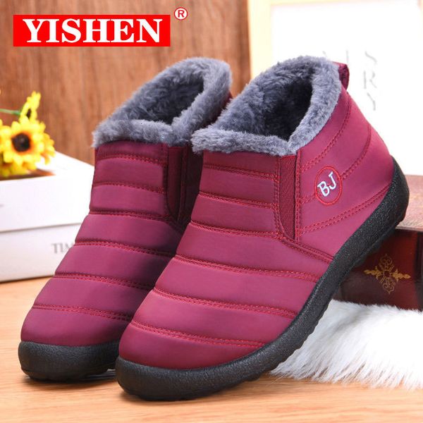 boots yishen snow women warm plush ankle slip on waterproof woman short lightweight winter casual shoes botas mujer 221205, Black
boots yishen snow women warm plush ankle slip on waterproof woman short lightweight winter casual shoes botas mujer 221205, Black