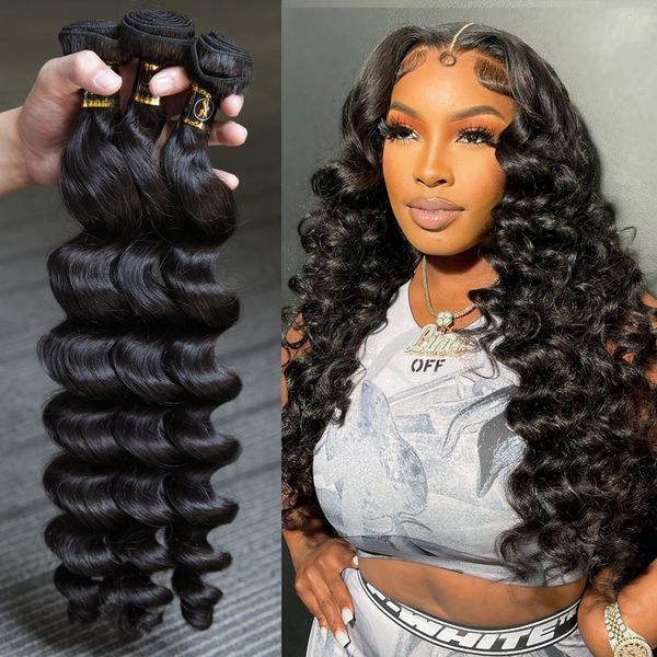 lace s brazilian loose wave bundles human hair 26 28 30 inch human hair natural color for black women 221205, Black;brown
lace s brazilian loose wave bundles human hair 26 28 30 inch human hair natural color for black women 221205, Black;brown