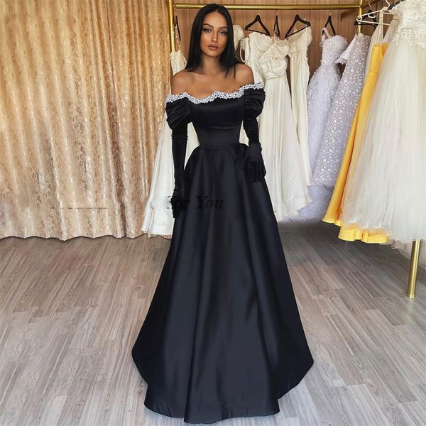 elegant black formal prom dresses halter sleeveless a-line beadings off shoulder evening arabia ducai party gowns
elegant black formal prom dresses halter sleeveless a-line beadings off shoulder evening arabia ducai party gowns