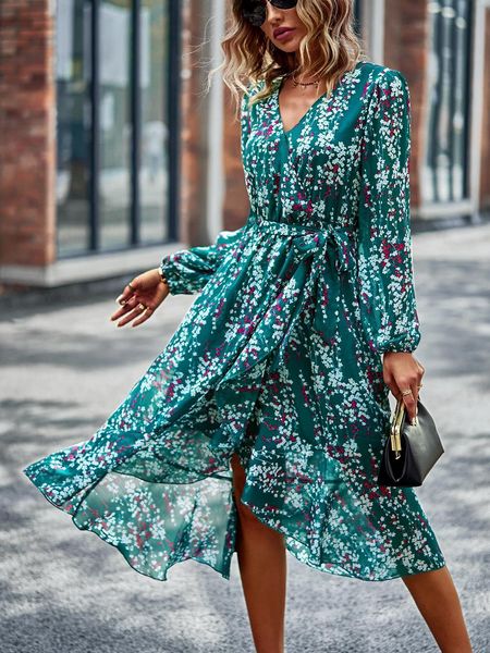 party dresses women spring autumn elegant four seasons casual dress for ladies v neck long sleeve lace up bohemian floral 221203, White;black
party dresses women spring autumn elegant four seasons casual dress for ladies v neck long sleeve lace up bohemian floral 221203, White;black