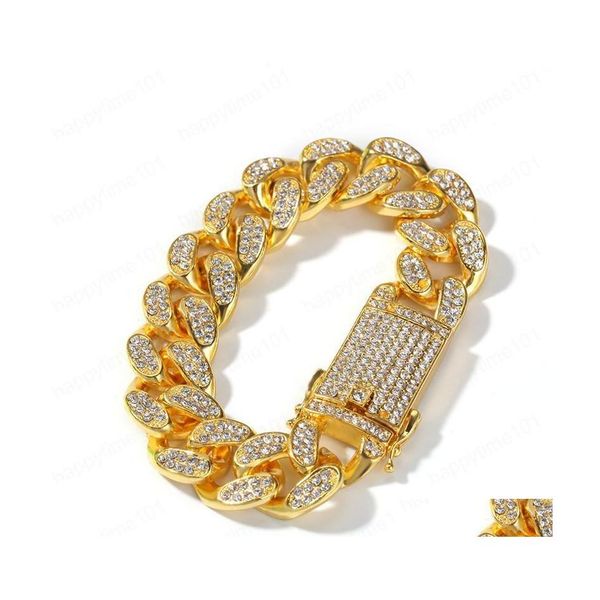 chain sale trendy men women bracelet 20mm 7/8inch gold sier color bling rhinestone cuban for gift drop delivery jewelry bracelets dhxvn, Black
chain sale trendy men women bracelet 20mm 7/8inch gold sier color bling rhinestone cuban for gift drop delivery jewelry bracelets dhxvn, Black