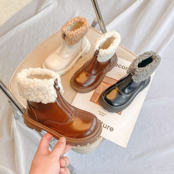 boots lamb fur snow for girls winter warm casual solid color retro classic boys kids fashion knight non slip pu 221205, Black;grey
boots lamb fur snow for girls winter warm casual solid color retro classic boys kids fashion knight non slip pu 221205, Black;grey