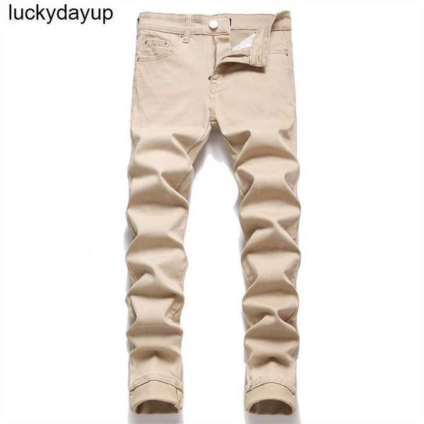 men's jeans designer fashion brand slim fit elastic scratch men's streetwear jeans pants, Blue
men's jeans designer fashion brand slim fit elastic scratch men's streetwear jeans pants, Blue