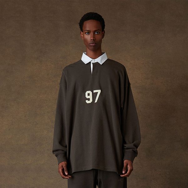 22fw men's women fake two pieces sweater sweatshirt classic 1977 flocking printed lapel neck pullover autumn winter towel high street f, Black
22fw men's women fake two pieces sweater sweatshirt classic 1977 flocking printed lapel neck pullover autumn winter towel high street f, Black