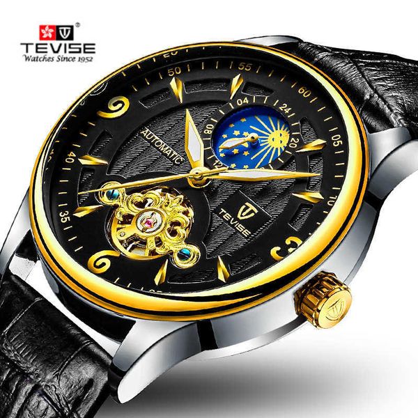 watch wrist swiss tevise lunar phase mechanical tourbillon waterproof men's watch, Slivery;brown
watch wrist swiss tevise lunar phase mechanical tourbillon waterproof men's watch, Slivery;brown