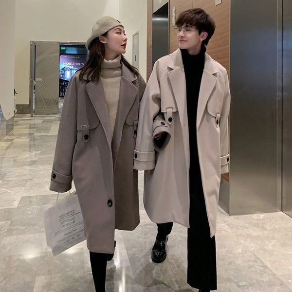 men's wool blends winter thicken woolen coat men warm fashion oversized casual long woolen coat men korean loose woolen jacket mens ove, Black
men's wool blends winter thicken woolen coat men warm fashion oversized casual long woolen coat men korean loose woolen jacket mens ove, Black