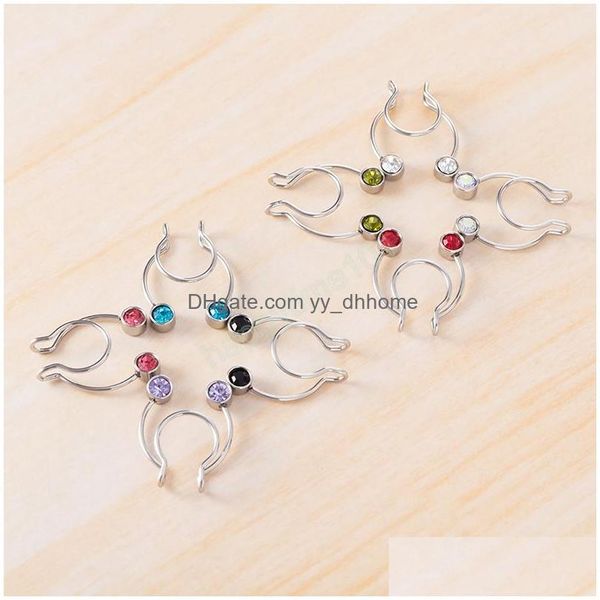 nose rings studs zircon nose ring fake piercing horseshoe clip septum hoop stainless steel cuff non pierced bcr women men body jew dh38w, Silver
nose rings studs zircon nose ring fake piercing horseshoe clip septum hoop stainless steel cuff non pierced bcr women men body jew dh38w, Silver