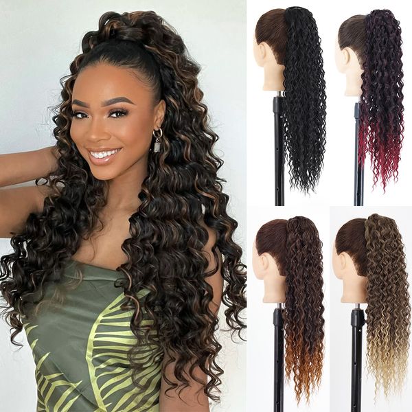 synthetic s azqueen synthetic long water wave drawstring tail clipin hair 60cm natural black brown horsetail for black women 221205
synthetic s azqueen synthetic long water wave drawstring tail clipin hair 60cm natural black brown horsetail for black women 221205