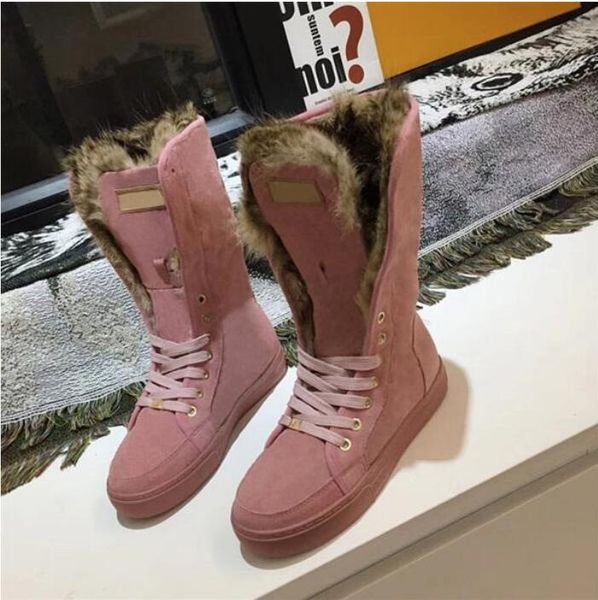 2022 women boots winter snow boots suede real fur slides leather waterproof warm knee high brand fashion luxury designer, Black
2022 women boots winter snow boots suede real fur slides leather waterproof warm knee high brand fashion luxury designer, Black