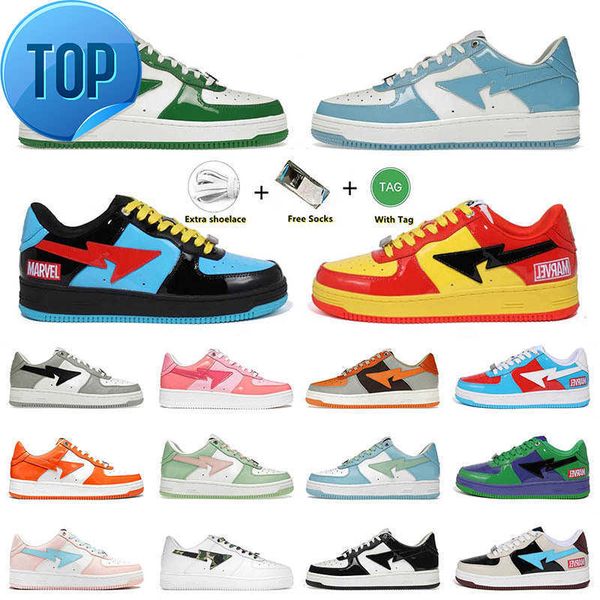 2022 bapestas baped designer casual shoes platform sneakers bapesta sk8 sta patent leather green black white plate-forme for men women
2022 bapestas baped designer casual shoes platform sneakers bapesta sk8 sta patent leather green black white plate-forme for men women