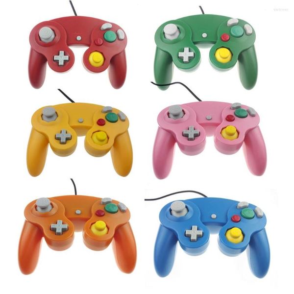 Image of Game Controllers Wired Controller Gamepad For NGC Joystick With One Button Game-Cube W-i-i