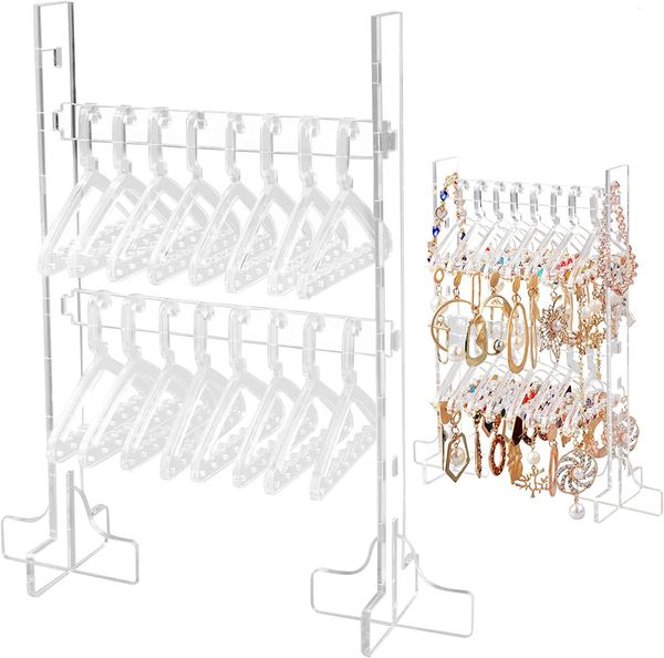 jewelry stand transparent acrylic double hanger earrings necklace display bracket storage rack 221205, Black
jewelry stand transparent acrylic double hanger earrings necklace display bracket storage rack 221205, Black