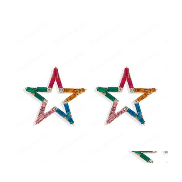 stud rainbow rhinestone star charms big stud earring for women fashion jewelry collection earrings accessories drop delivery dhbgr, Golden;silver
stud rainbow rhinestone star charms big stud earring for women fashion jewelry collection earrings accessories drop delivery dhbgr, Golden;silver